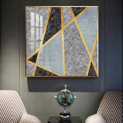 Modern Muse Glass Finish Square Wall Art