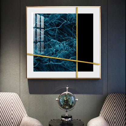 Celestial Fusion Glass Finish Square Wall Art