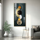 Hemicycle Design Glass Finish Vertical Wall Art