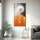 Radiant Fusion Glass Finish Vertical Wall Art