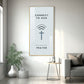 Connect To God Motivational Glass Finish Vertical Wall Art
