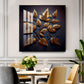 Leafy Mural Elegance Glass Finish Square Wall Art