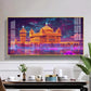 Sri Harmandir Sahib Glass Finish Horizontal Wall Art