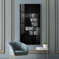 Remember Who You Wanted To Be Motivational Glass Finish Vertical Wall Art