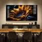 Dew Drop Petals Glass Finish Horizontal Wall Art
