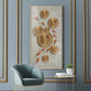 Modern Art Frame Glass Finish Vertical Wall Art