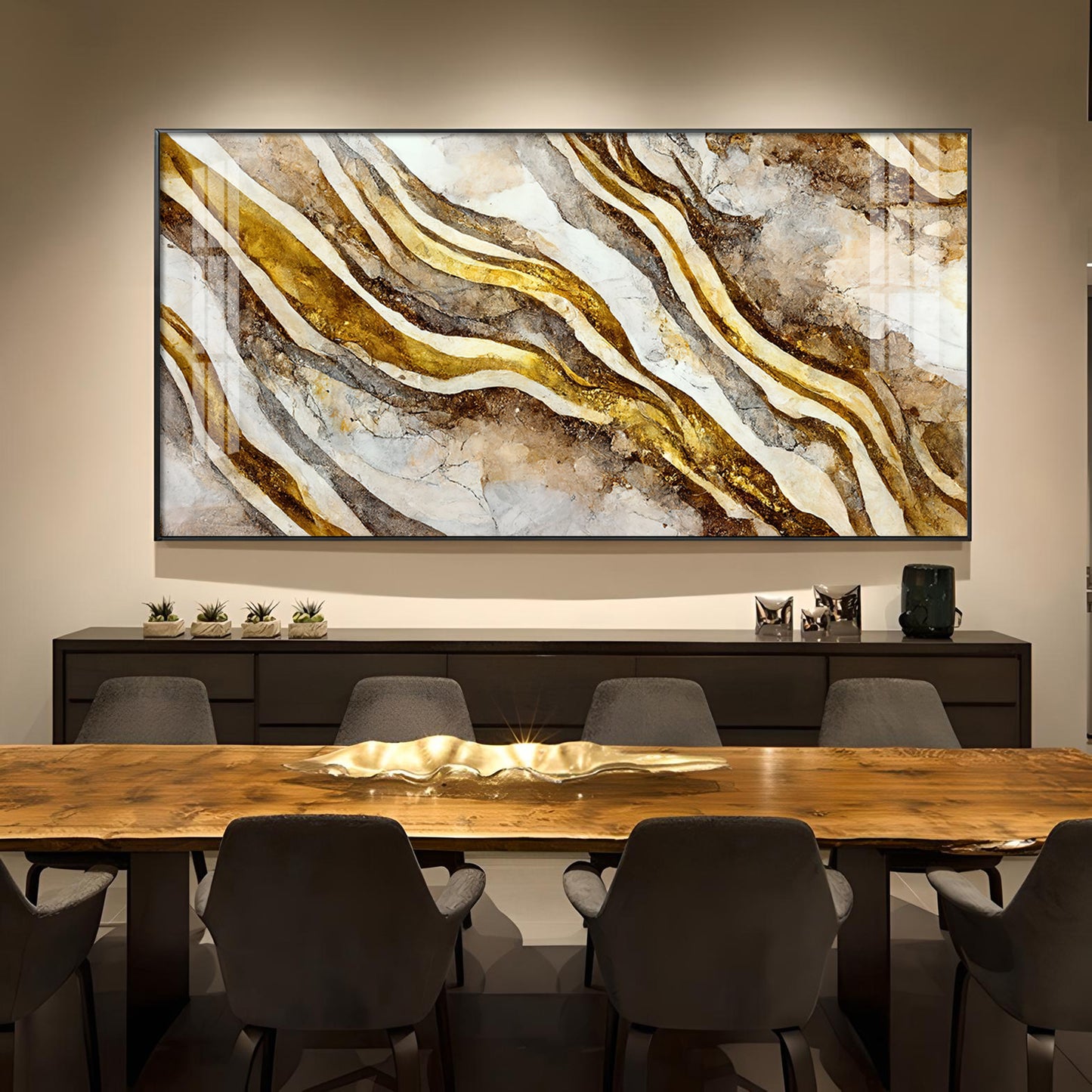 Relanta Glass Finish Horizontal Wall Art