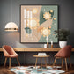 Petal Palette Glass Finish Square Wall Art