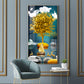 The Living Art Glass Finish Vertical Wall Art