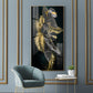 Opulent Avian Glass Finish Vertical Wall Art