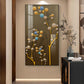 Blossom Mural Glass Finish Vertical Wall Art