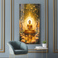 Budha's Aura Enligtning Glass Finish Vertical Wall Art