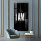 Clean Lines Motivational Glass Finish Vertical Wall Art