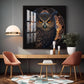 Enchanted Owl Glass Finish Square Wall Art