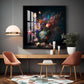 Botanical Beauty Glass Finish Square Wall Art