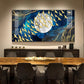 Gilded Skyward Flock Glass Finish Horizontal Wall Art