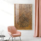 Islamic Calligraphic Glass Finish Vertical Wall Art