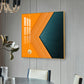 Abstract Expression Glass Finish Square Wall Art