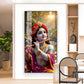 Bihari Ji Glass Finish Vertical Wall Art