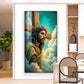 Jesus Christ Glass Finish Vertical Wall Art