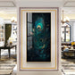 Buddha's Peaceful Retreat Glass Finish Vertical Wall Art