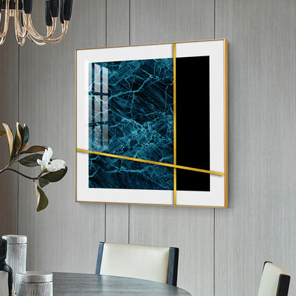 Celestial Fusion Glass Finish Square Wall Art