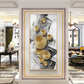 Opulent Whispers Glass Finish Vertical Wall Art
