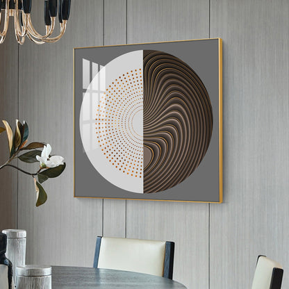 Sphere of Innovation Glass Finish Square Wall Art