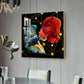 Abstract Betta Fish Glass Finish Square Wall Art