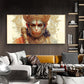 Shri Ram Bhakt Balaji Glass Finish Horizontal Wall Art
