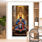 Chhatrapati Sambhaji Maharaj Glass Finish Vertical Wall Art