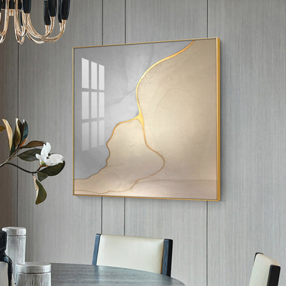 Opulent Aura Glass Finish Square Wall Art