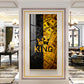 King Motivational Glass Finish Vertical Wall Art