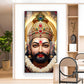 Jai Shri Shyam Baba Glass Finish Vertical Wall Art