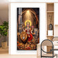 Goddess Maa Durga Glass Finish Vertical Wall Art