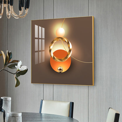 Artistic Ambiance Glass Finish Square Wall Art