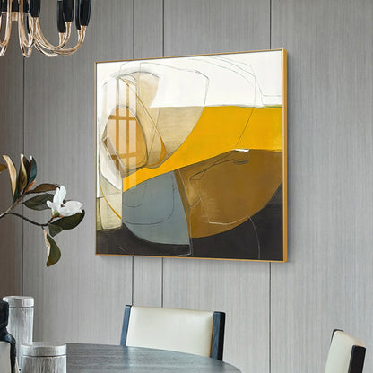 Radiant Muse Glass Finish Square Wall Art