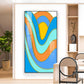 Colorwave Sunburst Glass Finish Vertical Wall Art