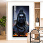 Lord Shiva Adiyogi Darshan Glass Finish Vertical Wall Art