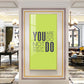 Do More Say Less Motivational Glass Finish Vertical Wall Art