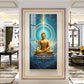 Mastering Concious Energery Budha Glass Finish Vertical Wall Art