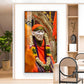 Shirdi Sai Baba Glass Finish Vertical Wall Art