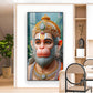 Bhakt Hanuman Glass Finish Vertical Wall Art