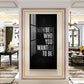 Remember Who You Wanted To Be Motivational Glass Finish Vertical Wall Art