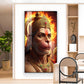 Ram Bhakt Hanuman Ji Glass Finish Vertical Wall Art