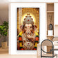 Jai Shri Ganpati Bappa Glass Finish Vertical Wall Art