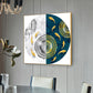Nautical Whirl Glass Finish Square Wall Art