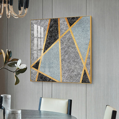 Modern Muse Glass Finish Square Wall Art