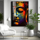 Buddha's Embrace Glass Finish Vertical Wall Art