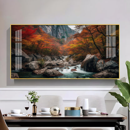 Valley of Colors Glass Finish Horizontal Wall Art